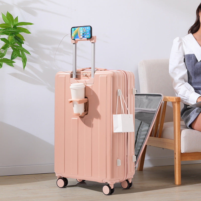 Unisex Hårdskaligt Bagage med Integrerad Laddstation 1