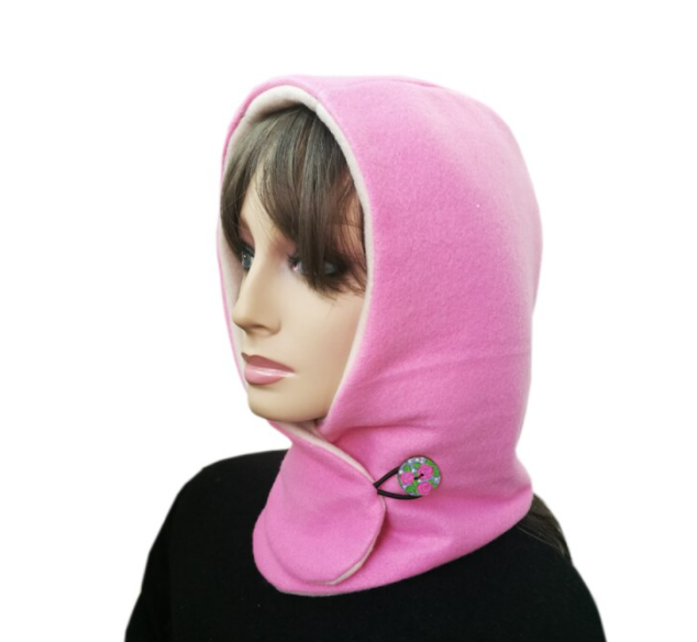 Unisex Hooded Scarf Vinterbruk Justerbar Design 5