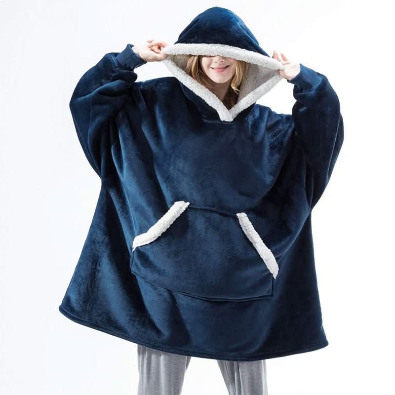 Unisex Huvtröja Fleece Med Stor Ficka 13