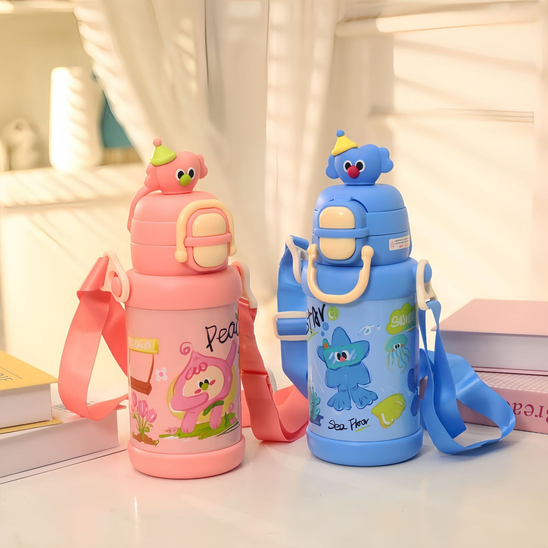 Unisex Isolerad Dricksflaska med Rolig Design 1
