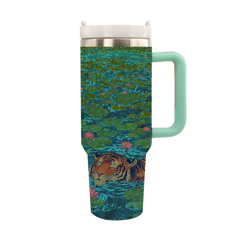 Unisex Isolerad Drickskopp Tiger Motiv 0