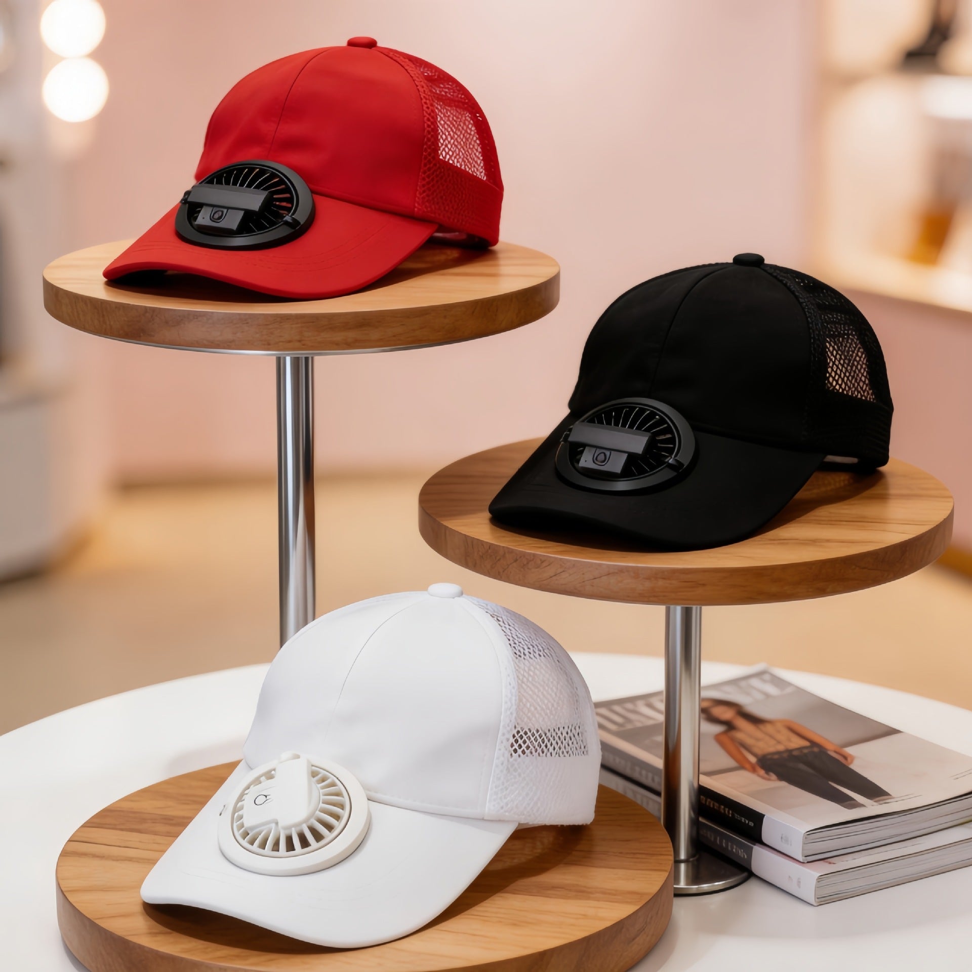 Unisex Keps med Integrerad Fläkt 2