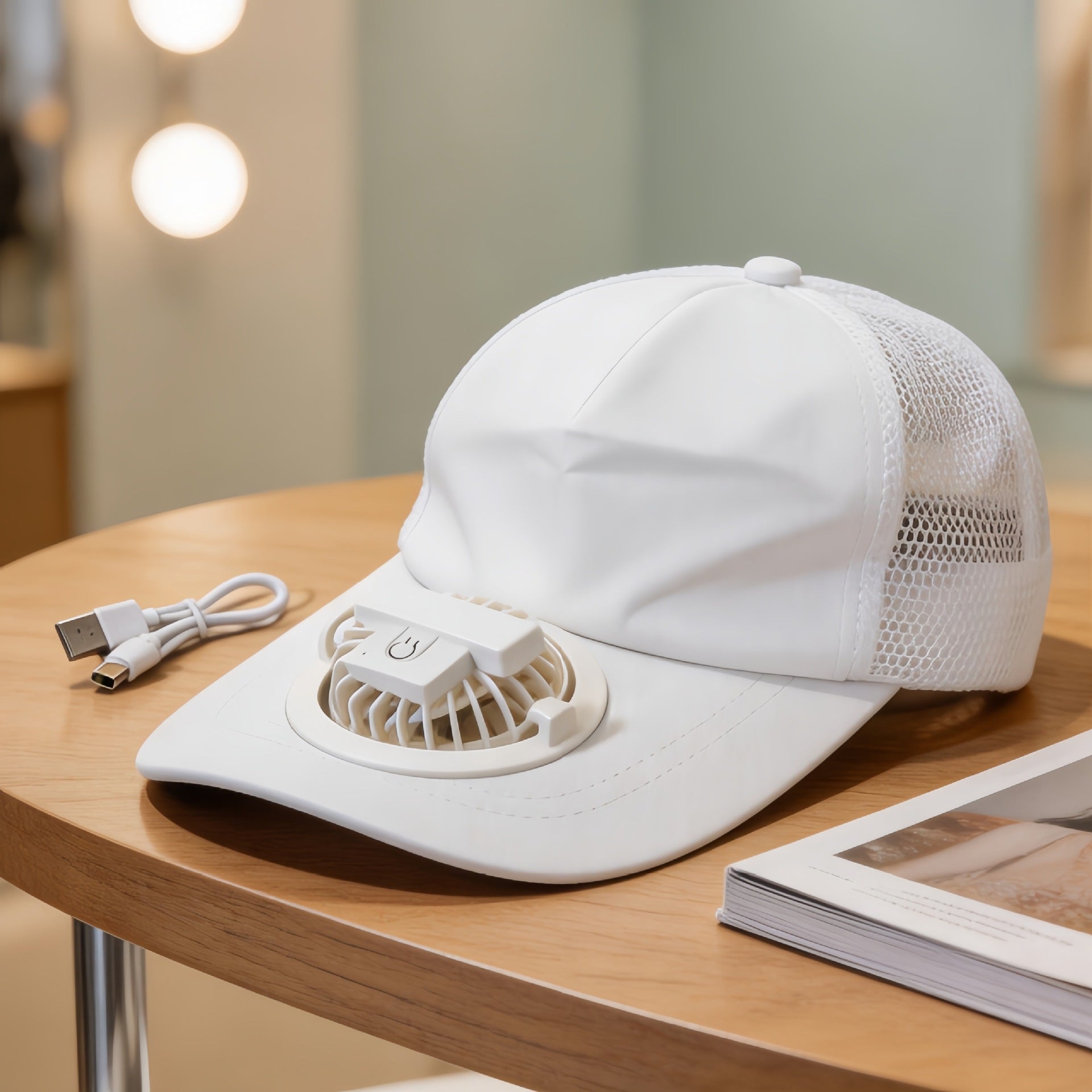 Unisex Keps med Integrerad Fläkt 5