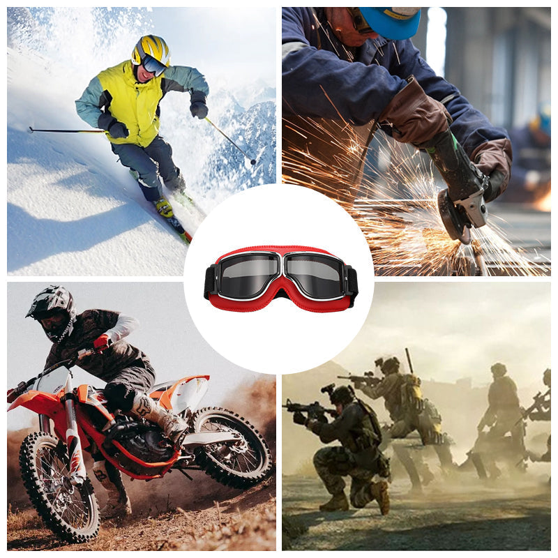 Unisex Motorcykelglasögon Retro Stil 2