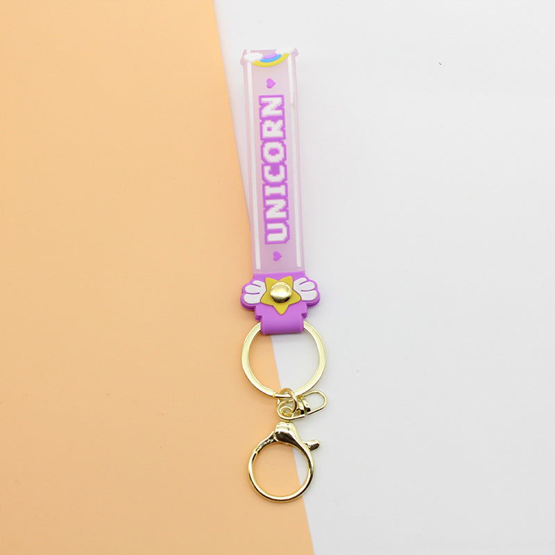 Unisex Nyckelring med Enhörningsmotiv Lekfull Design 0