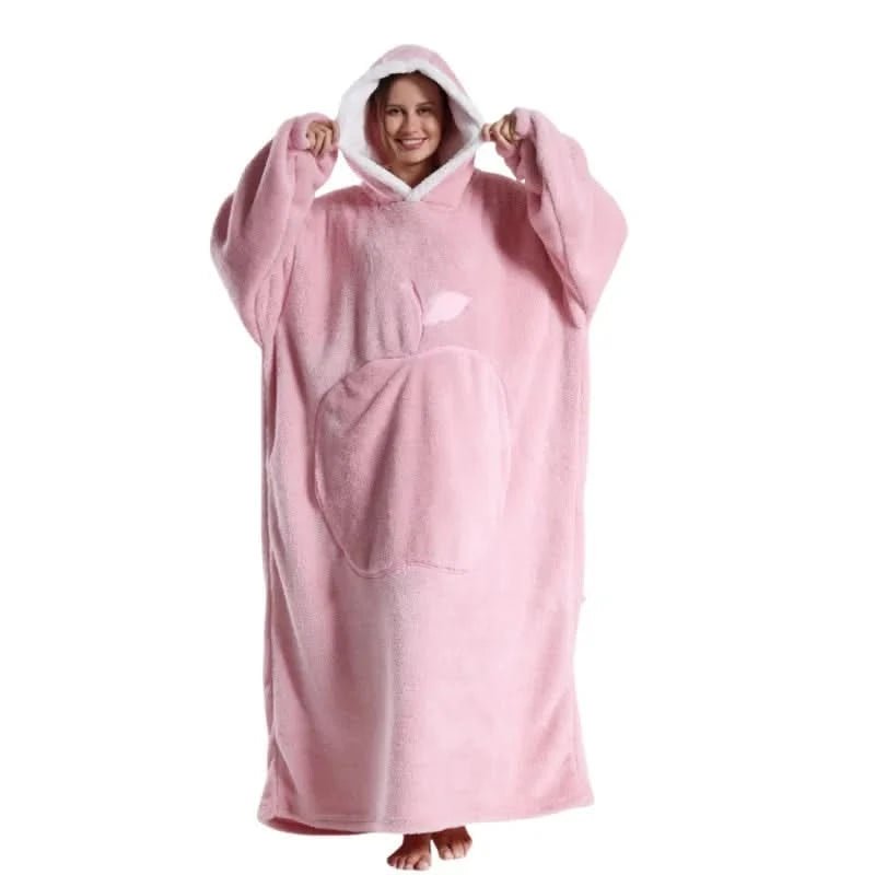 Unisex Oversized Hoodie med Huvud och Känguruficka 13