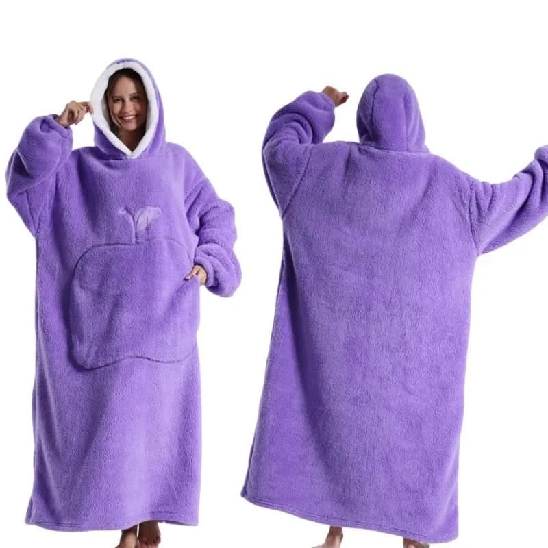 Unisex Oversized Hoodie med Huvud och Känguruficka 5