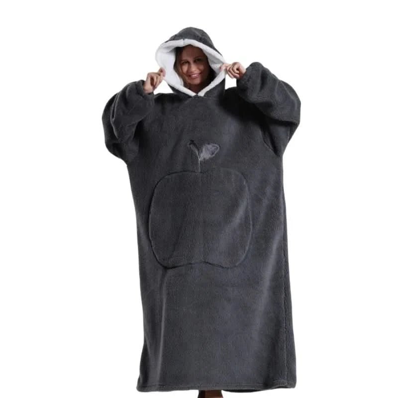 Unisex Oversized Hoodie med Huvud och Känguruficka 8