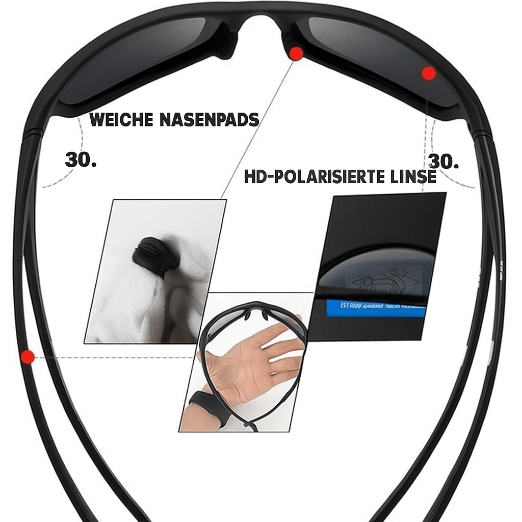 Unisex Polariserade Sportsolglasögon För Utomhusbruk 6