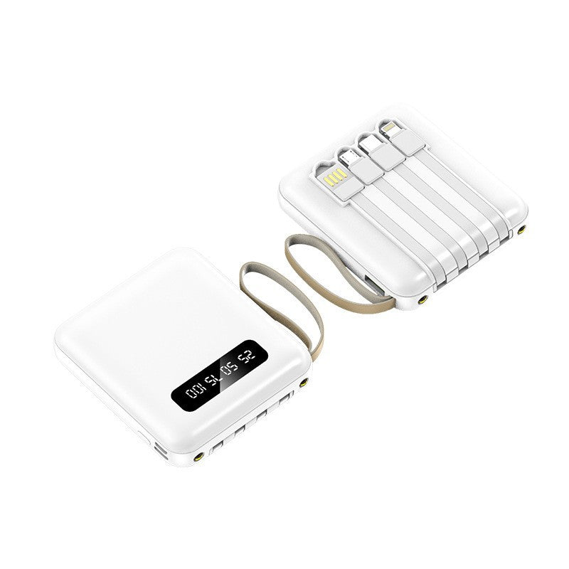 Unisex Powerbank 20000mAh Kompakt med Integrerade Laddningskablar 0