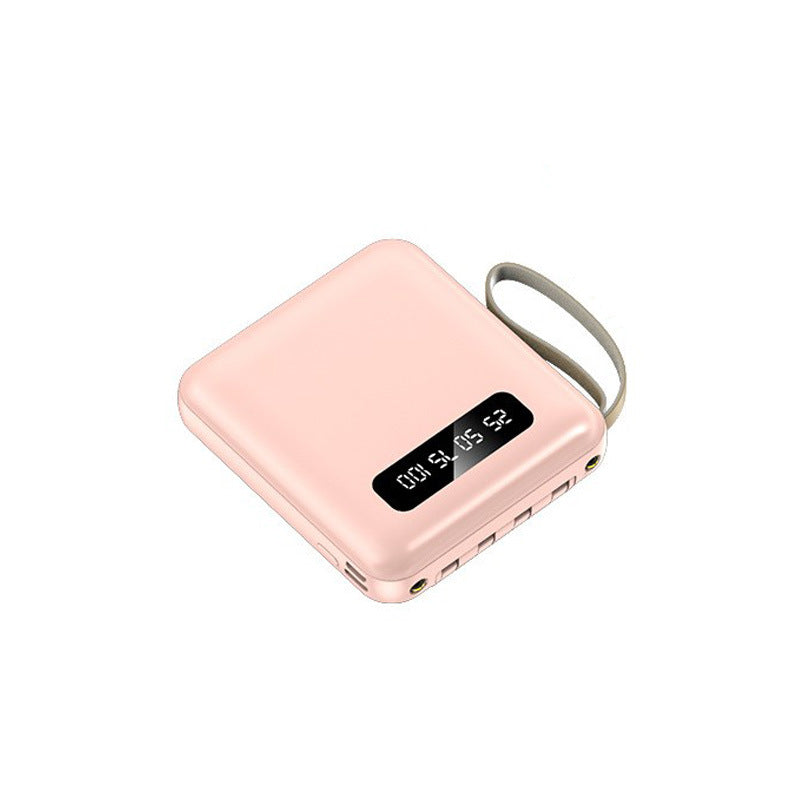 Unisex Powerbank 20000mAh Kompakt med Integrerade Laddningskablar 1