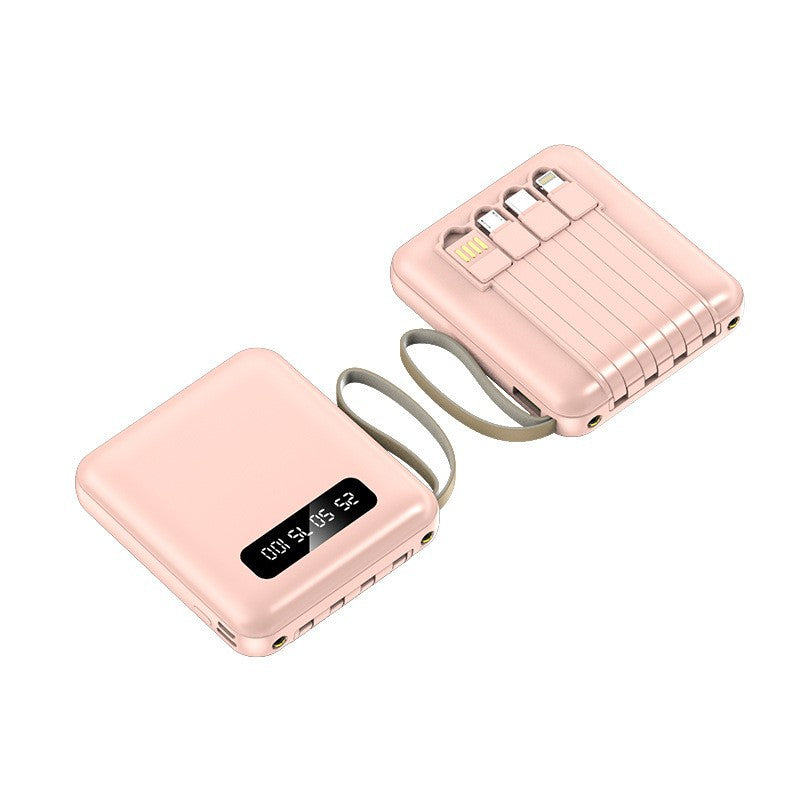 Unisex Powerbank 20000mAh Kompakt med Integrerade Laddningskablar 3
