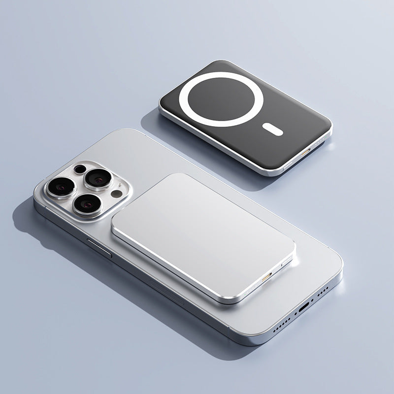 Unisex Powerbank Med Magnetisk Trådlös Laddning Magsafe 0