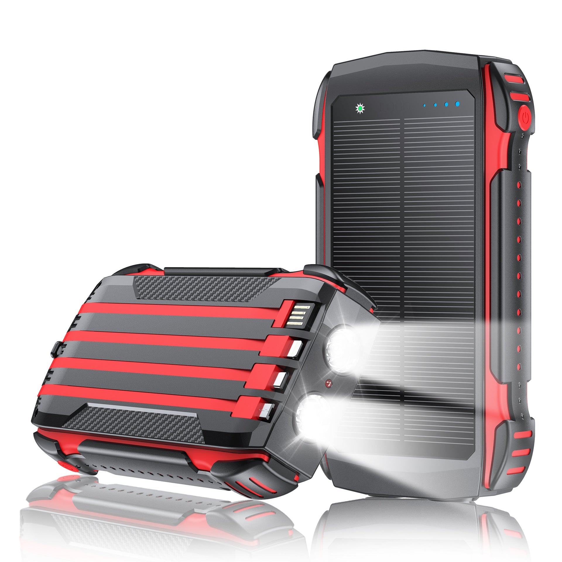 Unisex Powerbank med Solenergi och Integrerad LED-belysning 0