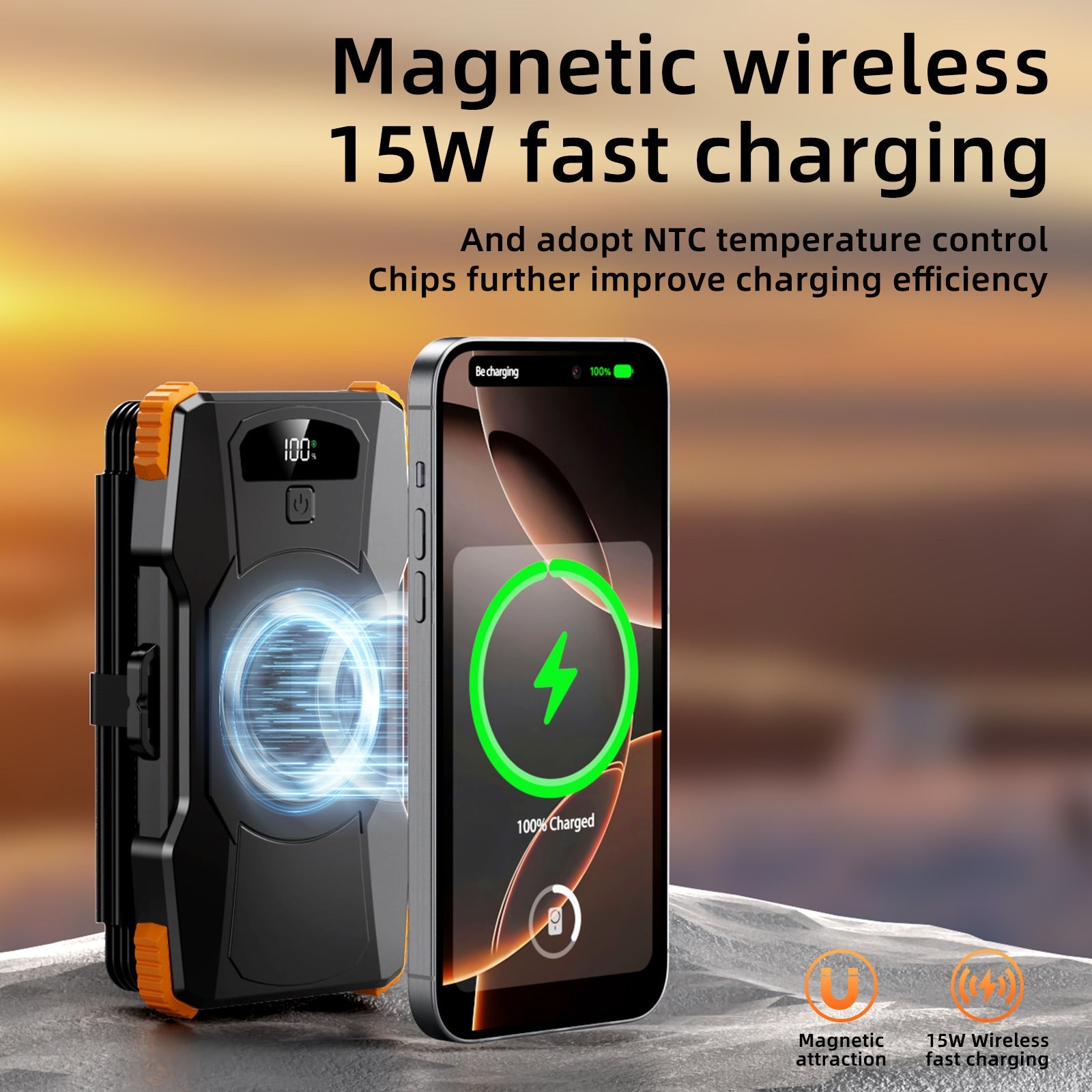 Unisex Powerbank med Solenergi och Integrerad LED-belysning 3