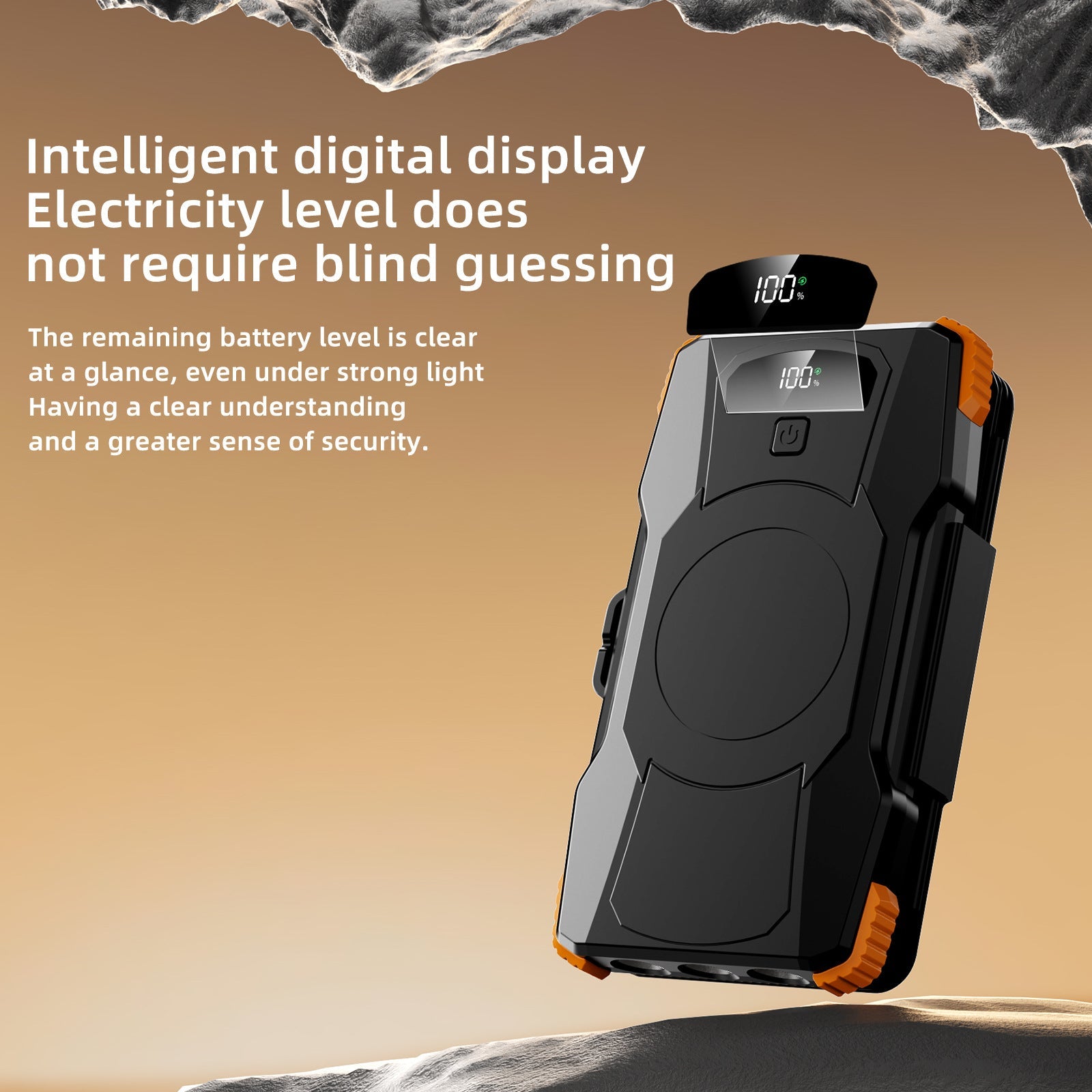 Unisex Powerbank med Solenergi och Integrerad LED-belysning 4