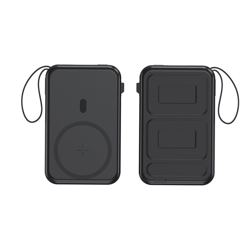 Unisex Powerbank med Trådlös Laddningsplatta Bärbar 0