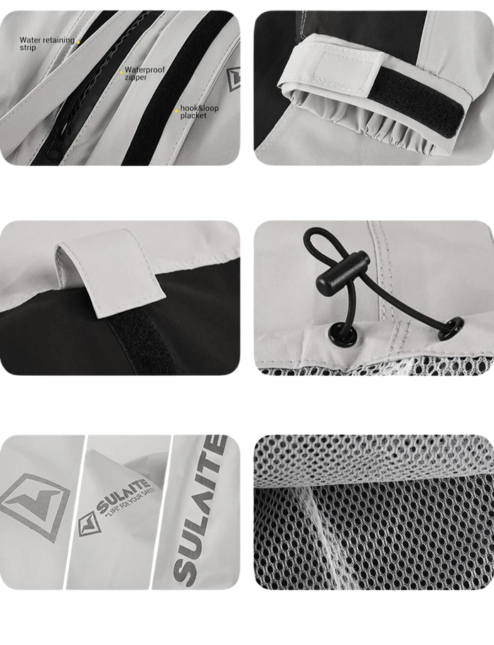 Unisex Regnjacka Vattentät och Vindtät för Utomhusbruk 1