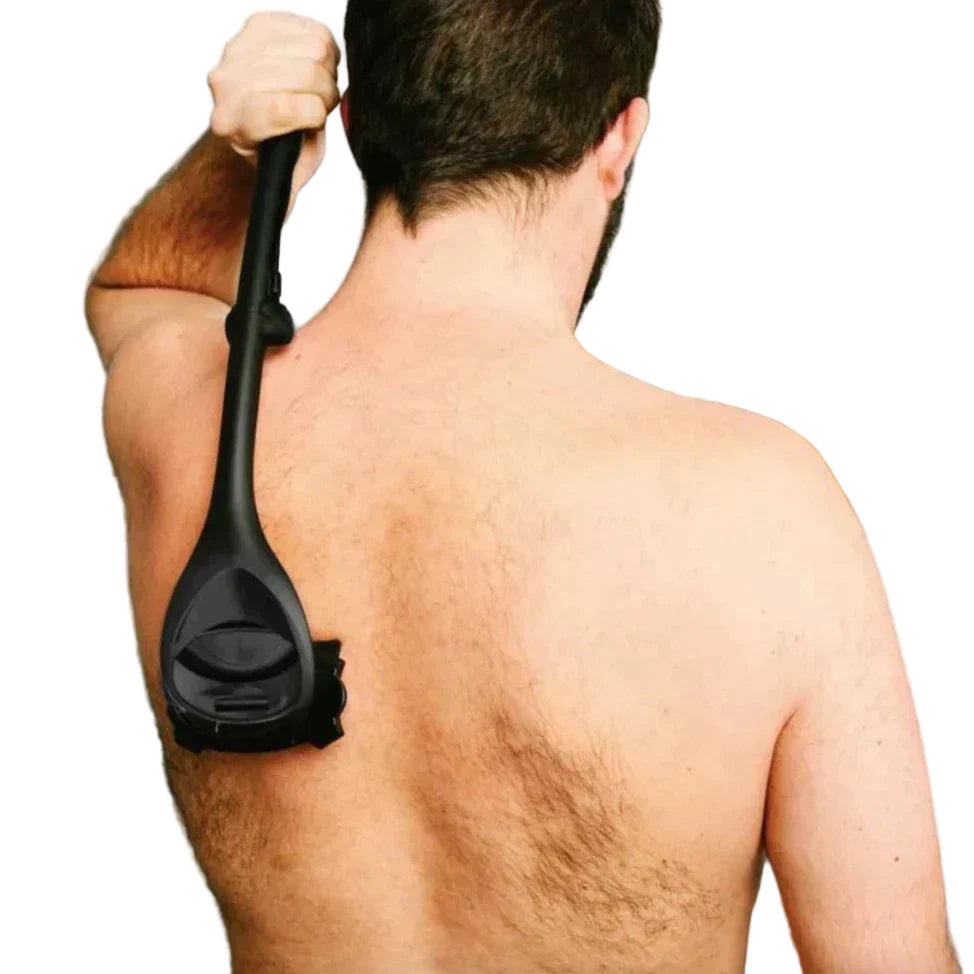 Unisex Rygghårborttagare med Långt Handtag och Dubbla Knivar 0