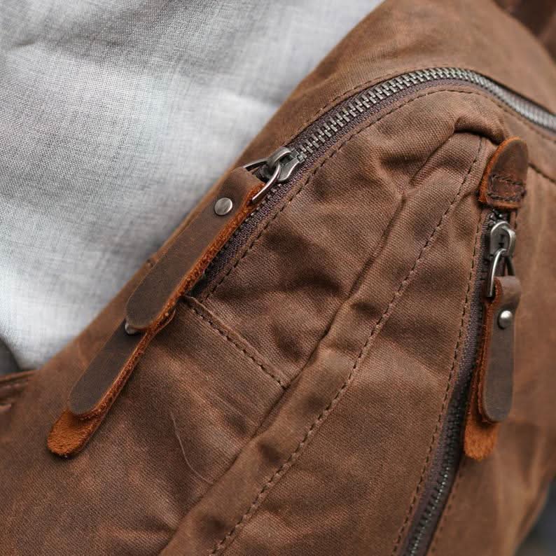 Unisex Ryggsäck med Vattentät Design och Flera Fack 7