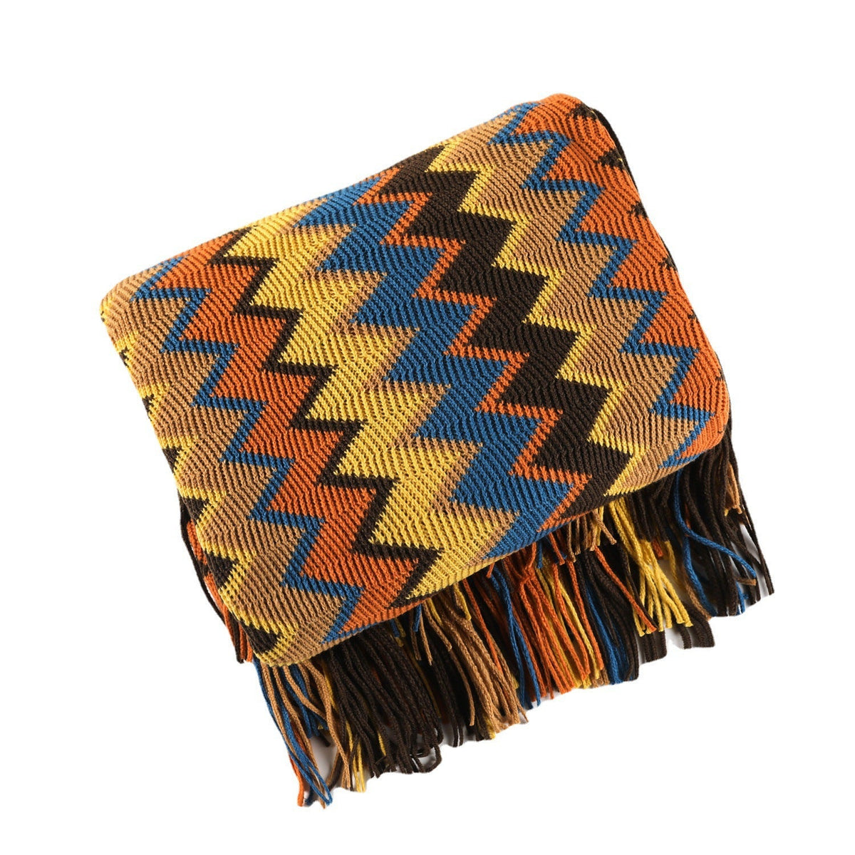Unisex Slängfilt Sicksackmönster Modern Design 4