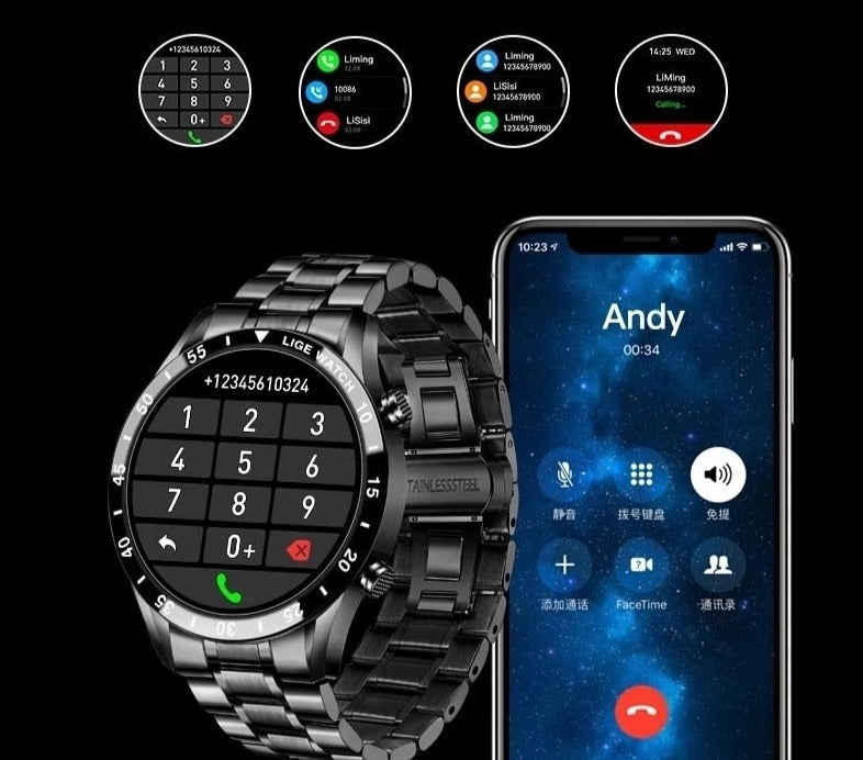 Unisex Smartwatch Med 4G-Anslutning Modern Design 2