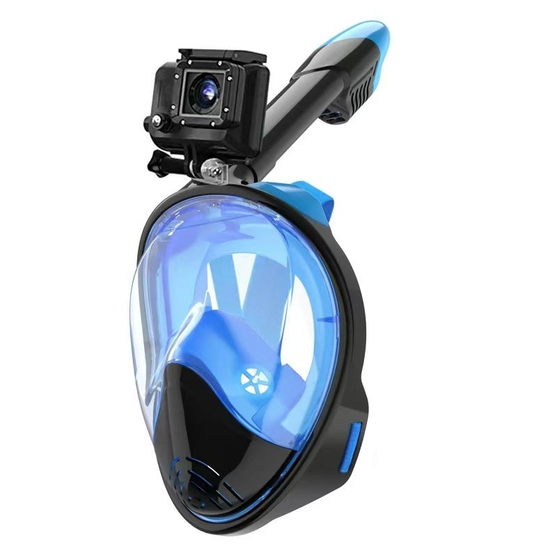 Unisex Snorkelmask med Fullt Ansiktsskydd och Panorama Synfält 4