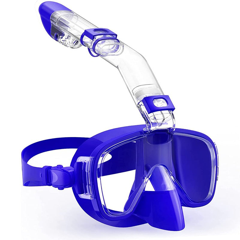 Unisex Snorkelmask med integrerade simglasögon för bekväm snorkling 0