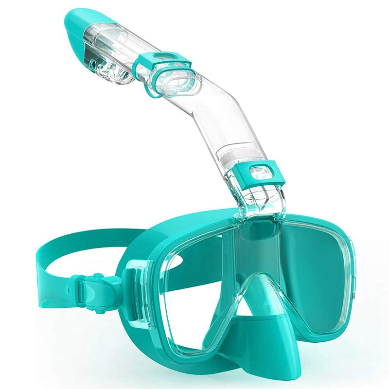 Unisex Snorkelmask med integrerade simglasögon för bekväm snorkling 9