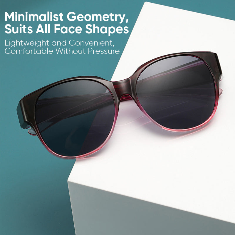Unisex Solglasögon Fit Over Cat-Eye Design med Polariserade Linser 7