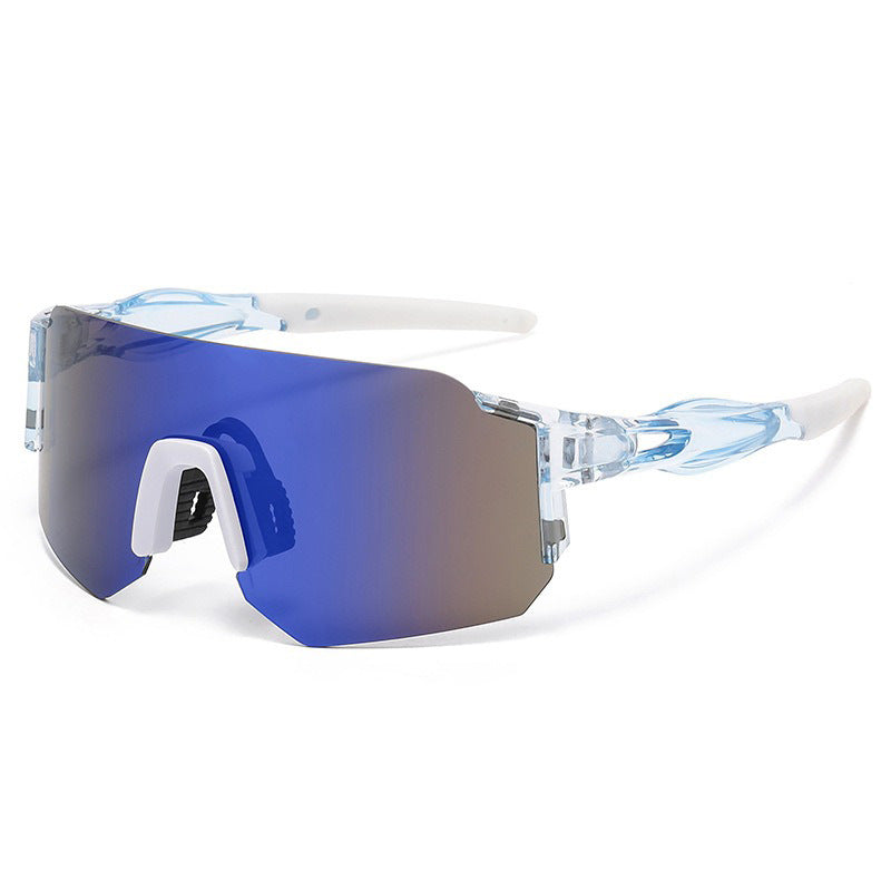 Unisex Sportsolglasögon med Överdimensionerad Båge och Polariserade Linser 0