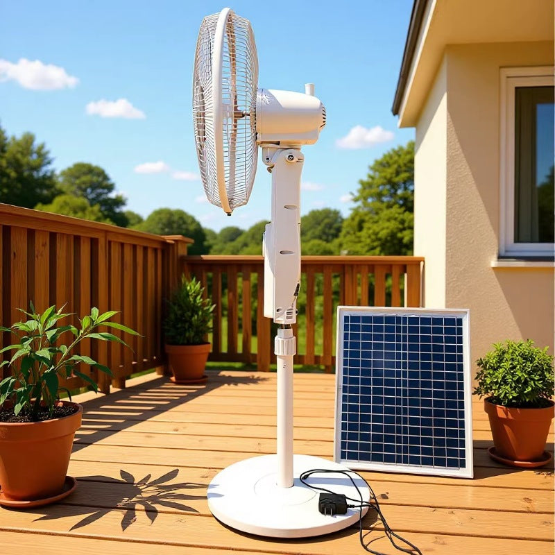 Unisex Stativfläkt med Solenergi och Smart Kontroll 4