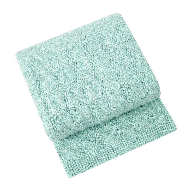 Unisex Stickad Filt Mysig och Stilren 5