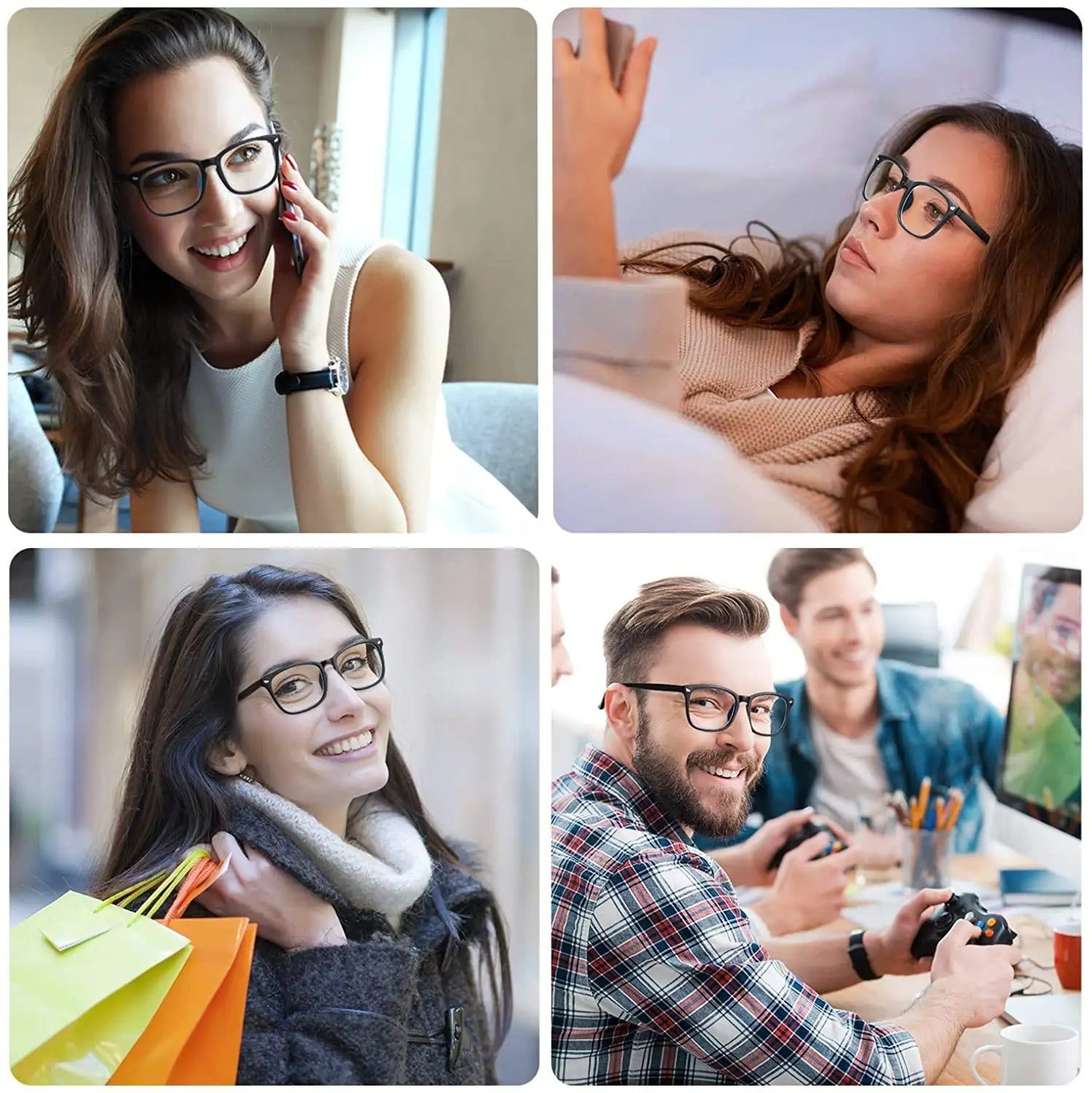 Unisex Suojalasit Sinisen Valon Suojaksi Tyylikkäällä Mallilla 2