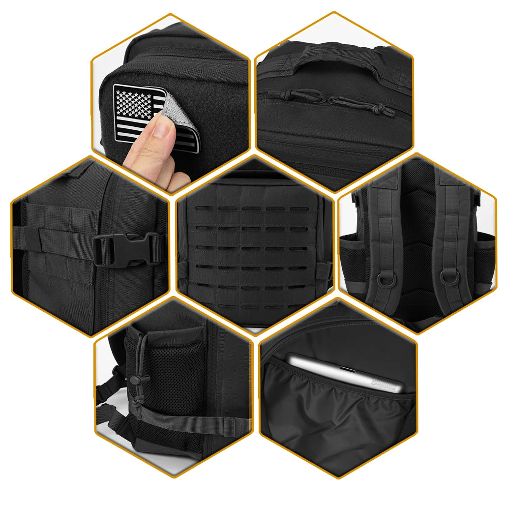 Unisex Tactical Backpack 25L för Utomhusbruk 4
