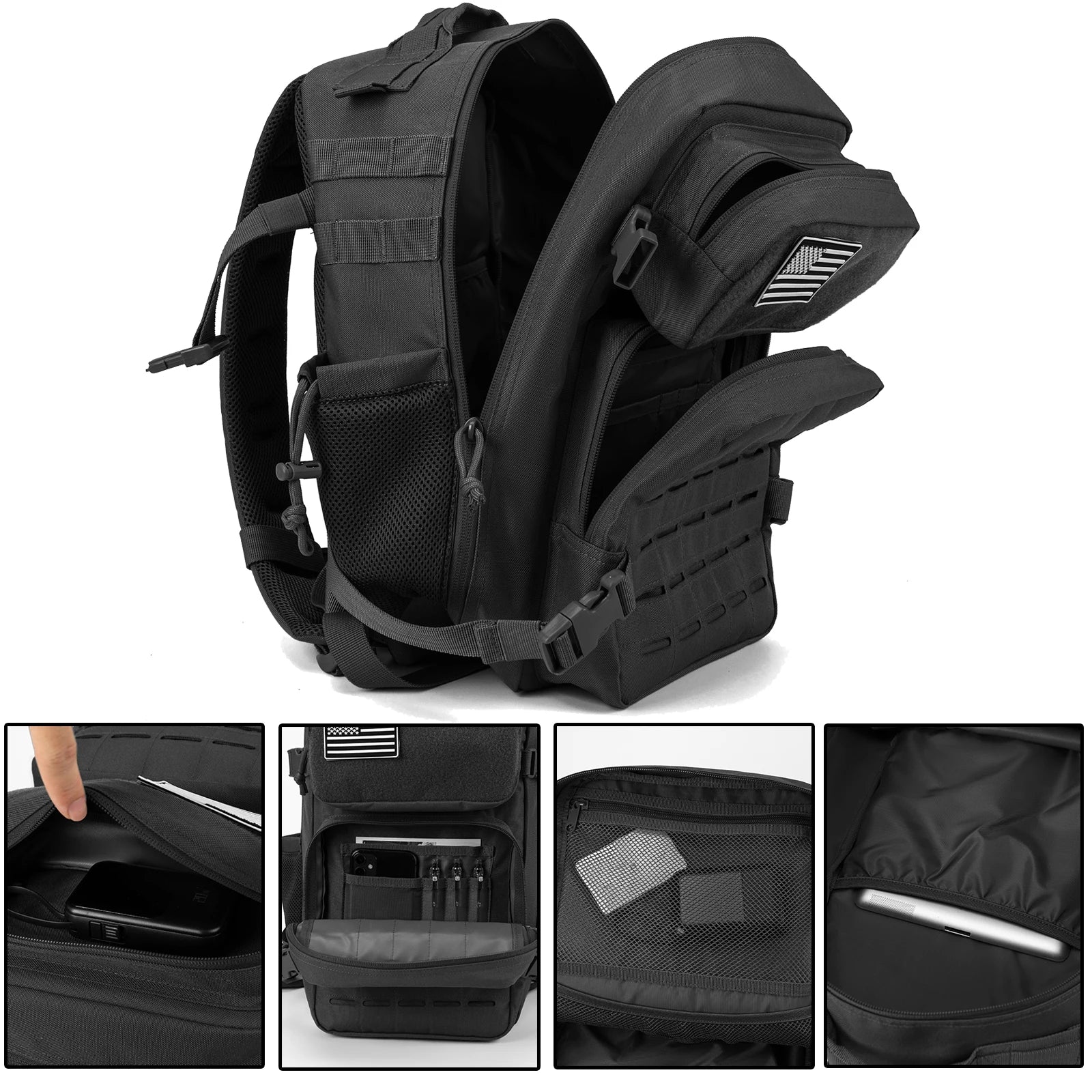 Unisex Tactical Backpack 25L för Utomhusbruk 5