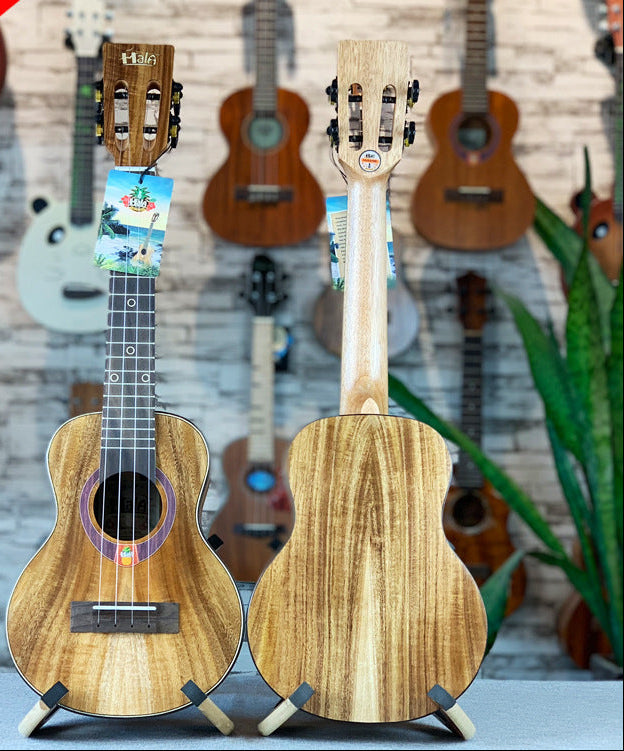 Unisex Ukulele Kompakt 23-tums Koa Trädesign 1
