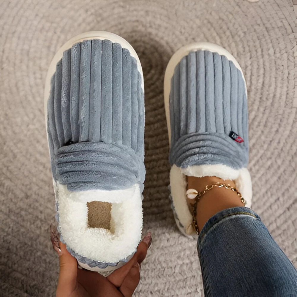 Unisex tofflor Mjuka plysch Halkfria Ergonomiska Design 0