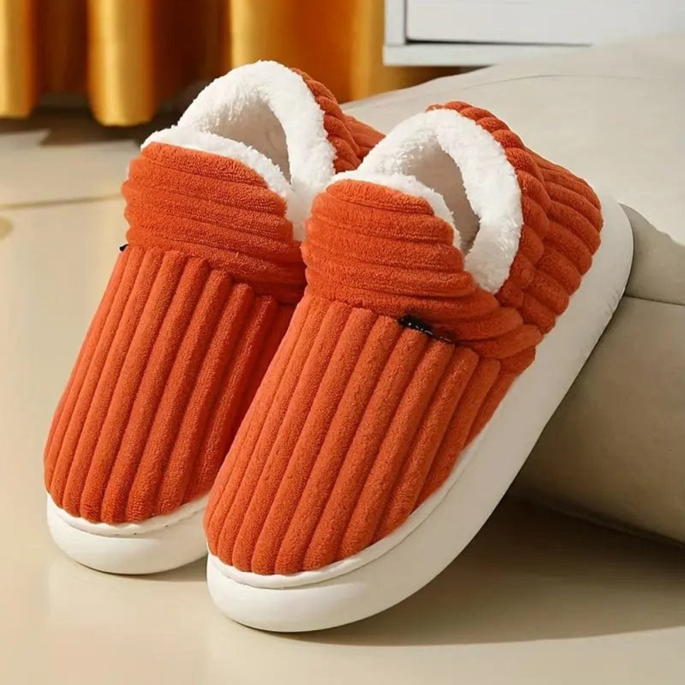 Unisex tofflor Mjuka plysch Halkfria Ergonomiska Design 10