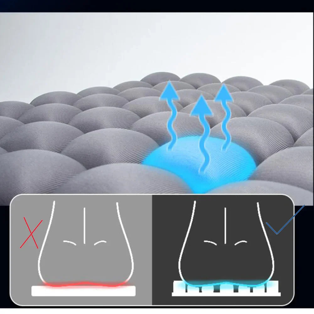 Uppblåsbar Stolsdyna Justerbar för Kontor och Hem 7