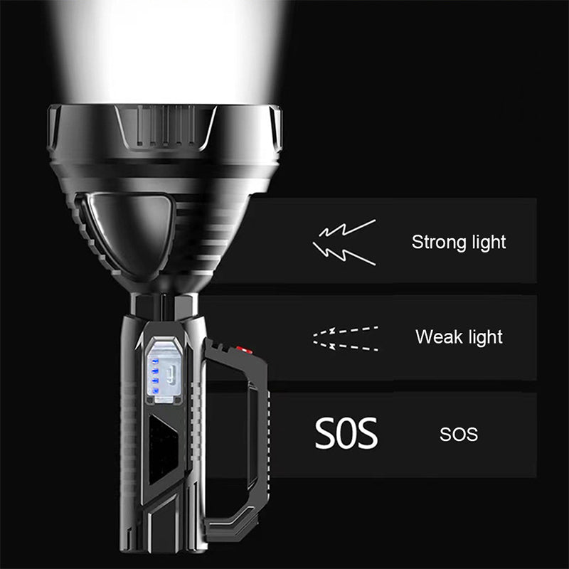Uppladdningsbar Ficklampa Stark LED med Vattentålig Design för Utomhusäventyr 5