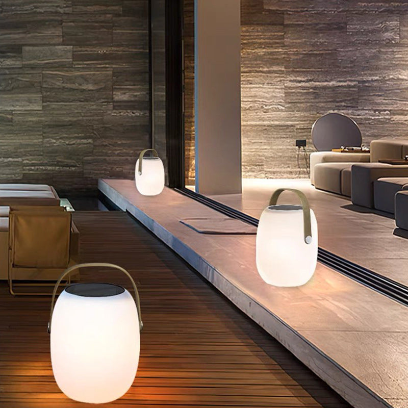 Utomhus LED-lampa med korgdesign 0