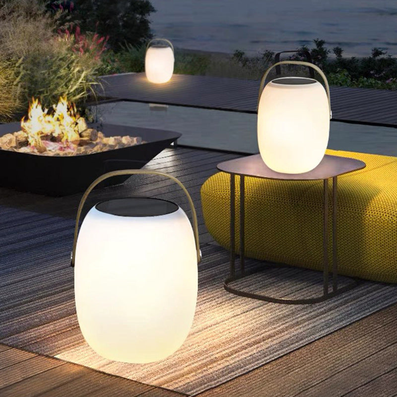 Utomhus LED-lampa med korgdesign 2