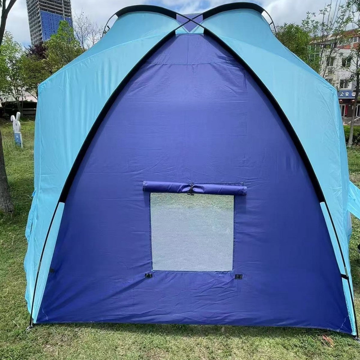 Utomhus Strandpaviljong med Integrerade Fönster och Snabb Installation 2