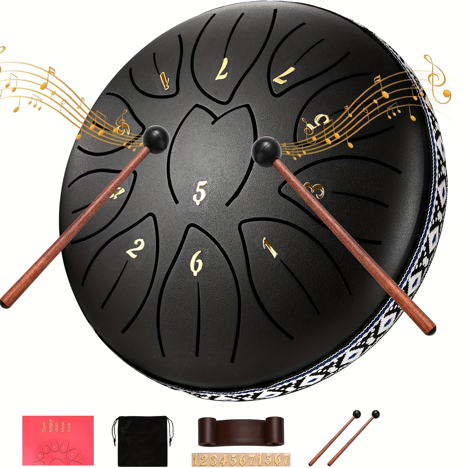 Utomhus Trädgårdsregntrumma Med 11 Melodiska Nycklar 9