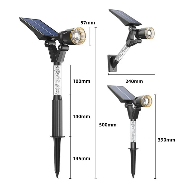 Utomhusbelysning Solcellslampa för Trädgård LED Spotlights Modern Design 2