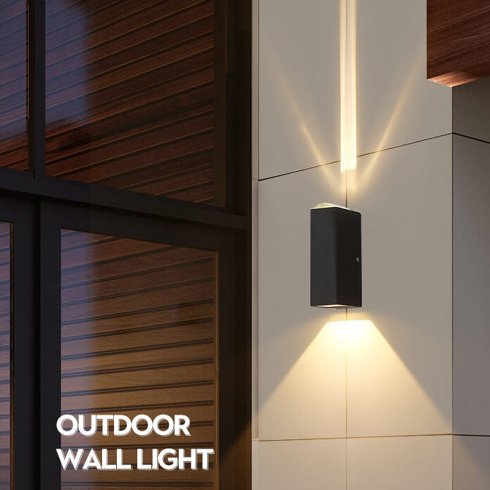 Utomhusvägglampa LED Rektangulär Modern Design 1