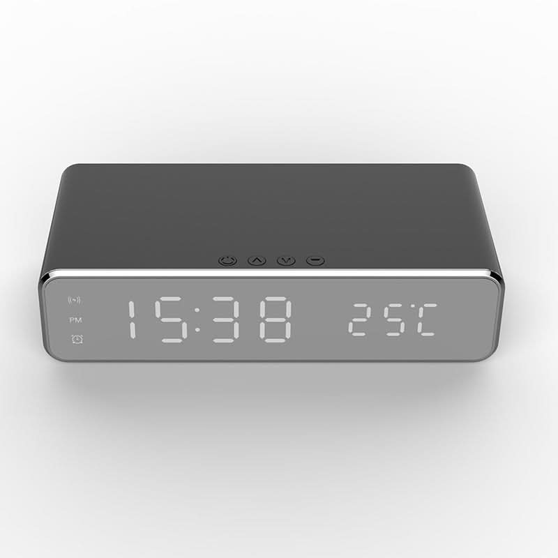 Väckarklocka med Trådlös Laddare och LED-display 6