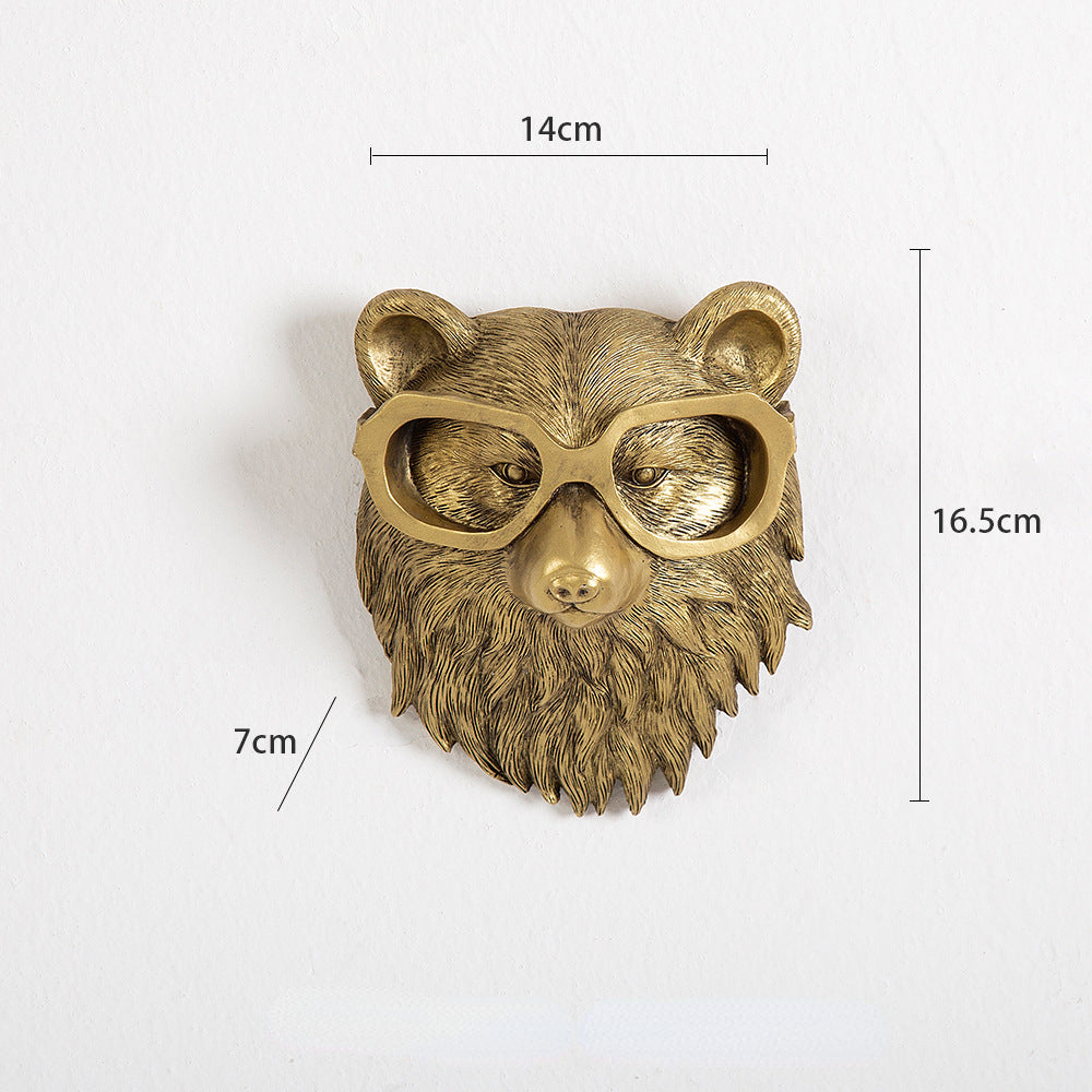 Väggdekoration med Vilt Djurhuvud 8