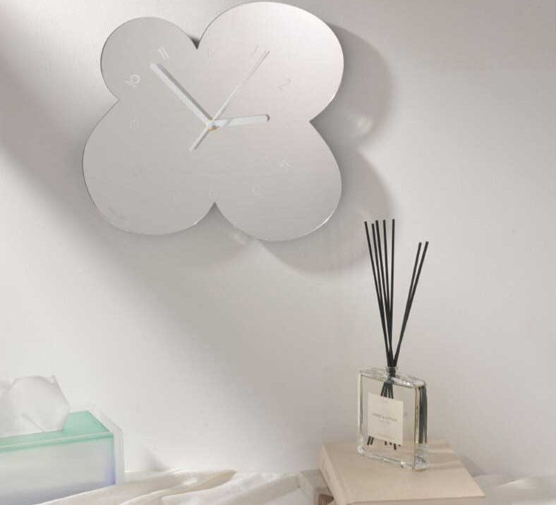 Väggklocka Blomdesign för Heminredning 3